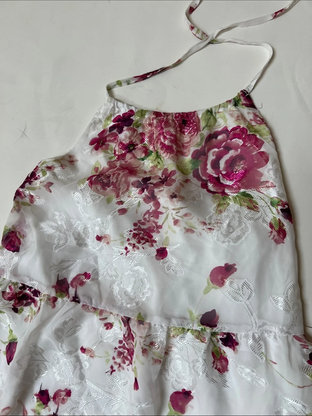 The Children's Place Girl's Floral Halter Dress 10/12